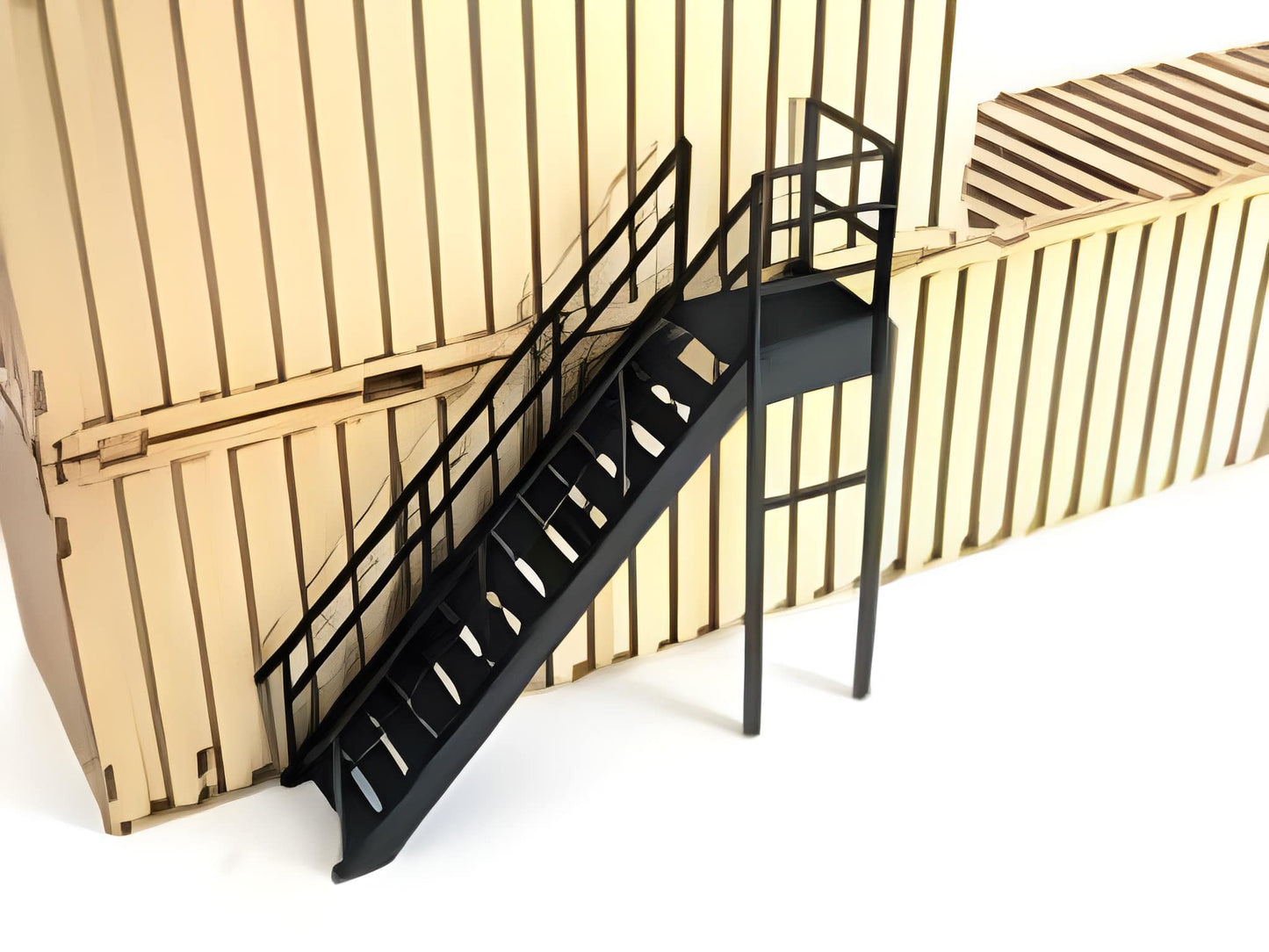 Scale Model Scenery LX245 Steel Staircase / Fire Escape OO/HO Gauge