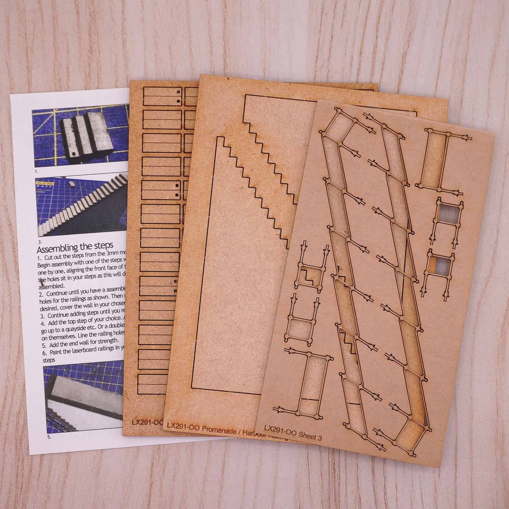 Scale Model Scenery LX291 Harbour/Quayside Steps OO/HO Gauge