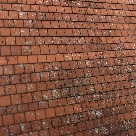 Scale Model Scenery LX418 Pre-Weathered Terracotta Roof Tiles OO/HO Gauge