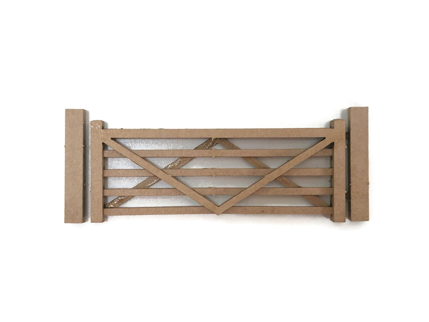 Scale Model Scenery LX459 Five Bar Gates (Natural Wood) OO/HO Gauge