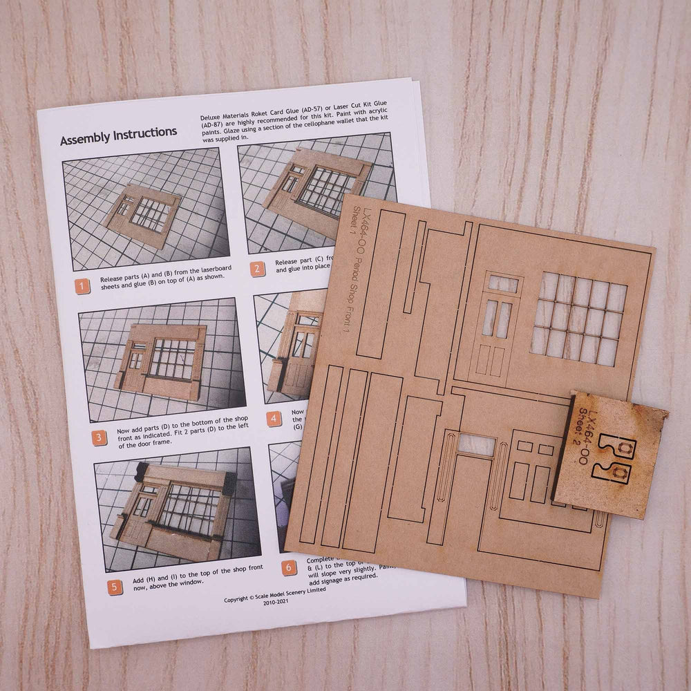 Scale Model Scenery LX464 Period Shop Front OO/HO Gauge