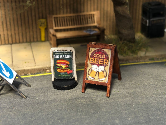 Scale Model Scenery LX470 Pavement Signs OO/HO Gauge