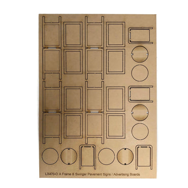 Scale Model Scenery LX470 Pavement Signs OO/HO Gauge