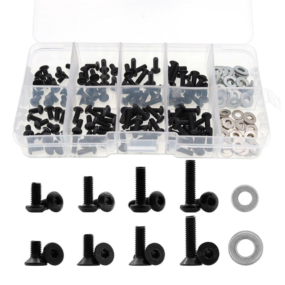 Universal Screw Set 180pcs 1:10 RC Car Crawler Accessories/Spares