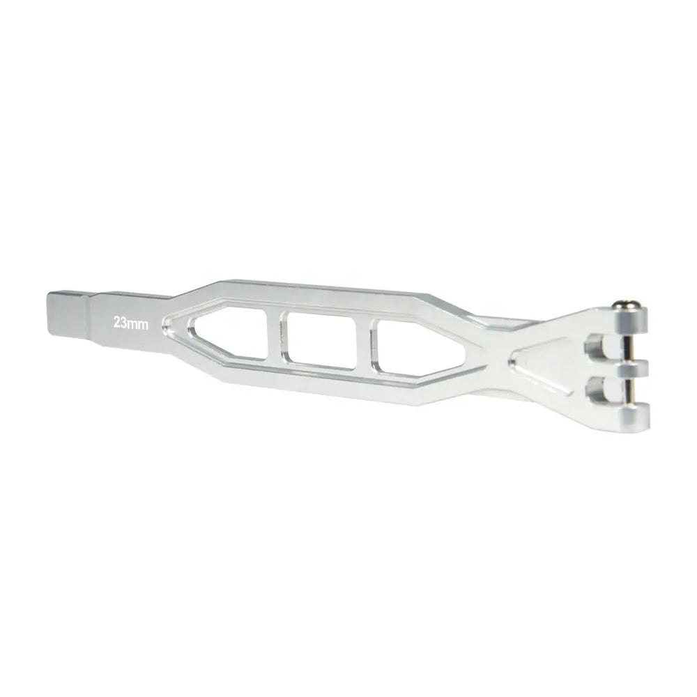 Metal Battery Holder Fixing Bar 1:10 RC Crawler Accessory - Chrome for TRX4