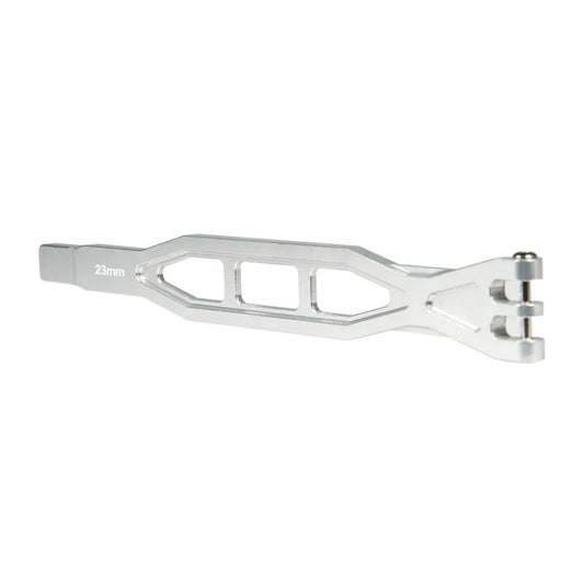 Metal Battery Holder Fixing Bar 1:10 RC Crawler Accessory - Chrome for TRX4