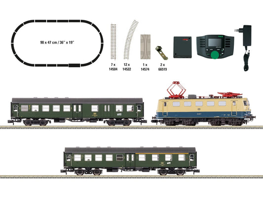 Minitrix DB BR141 Electric Passenger Train Set IV (DCC-Sound) M11132 N Gauge