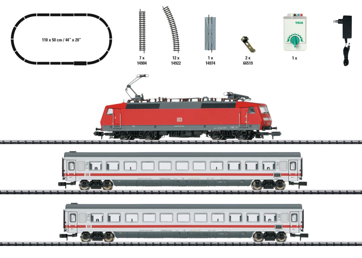 Minitrix DBAG BR120 Passenger Starter Set VI N Gauge 11150