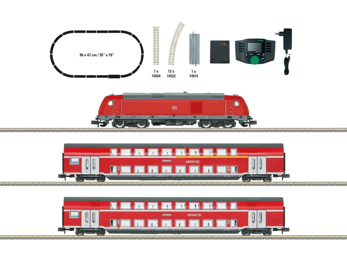 Minitrix DBAG BR245 Diesel Regional Express Train Set VI(DCC-Sound) M11164