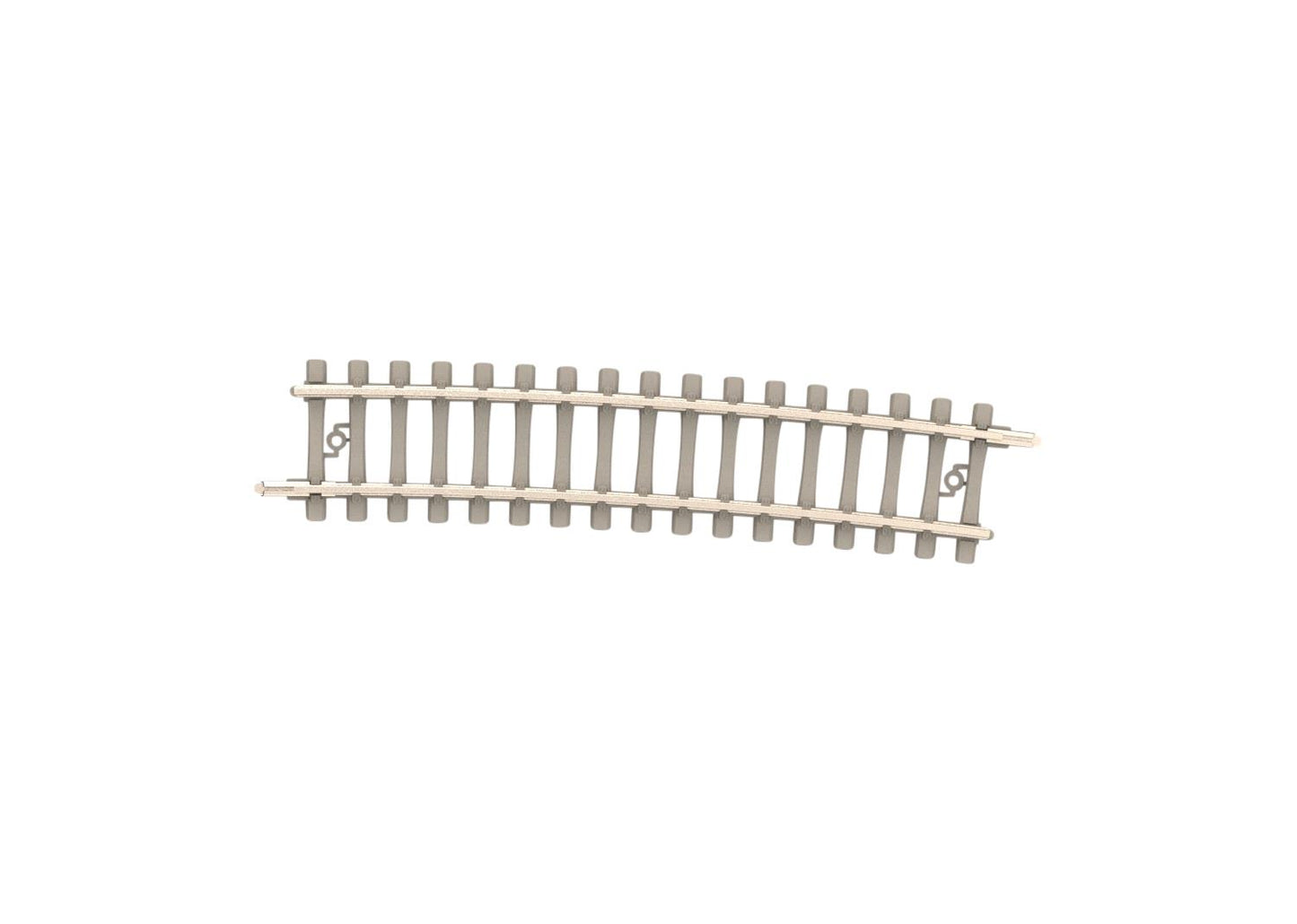 Minitrix Curved Track R6 526.2mm 7.5 Degree Concrete Sleeper M14516 N Gauge