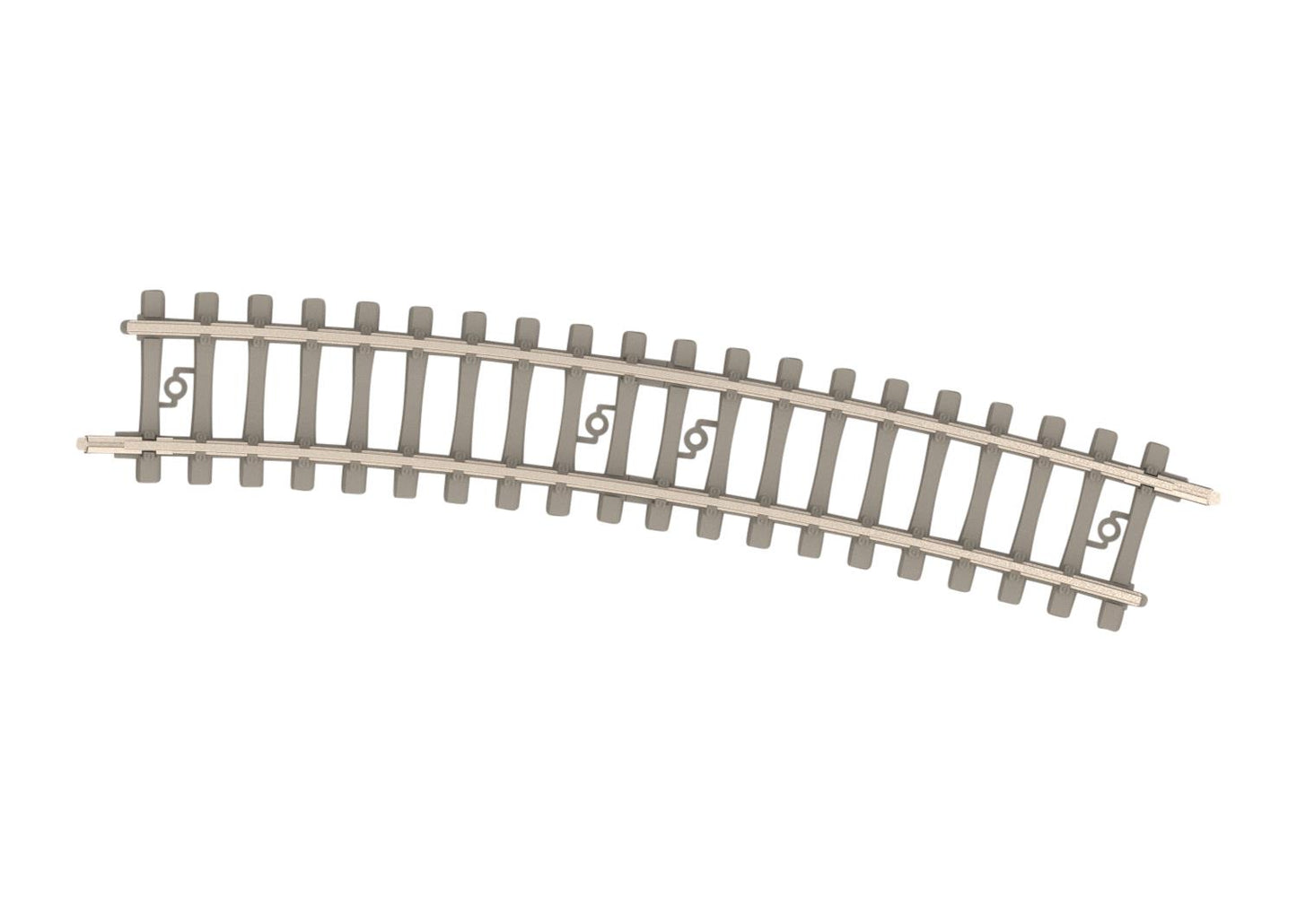 Minitrix Curved Track R3 329mm 15 Degree Concrete Sleeper M14517 N Gauge