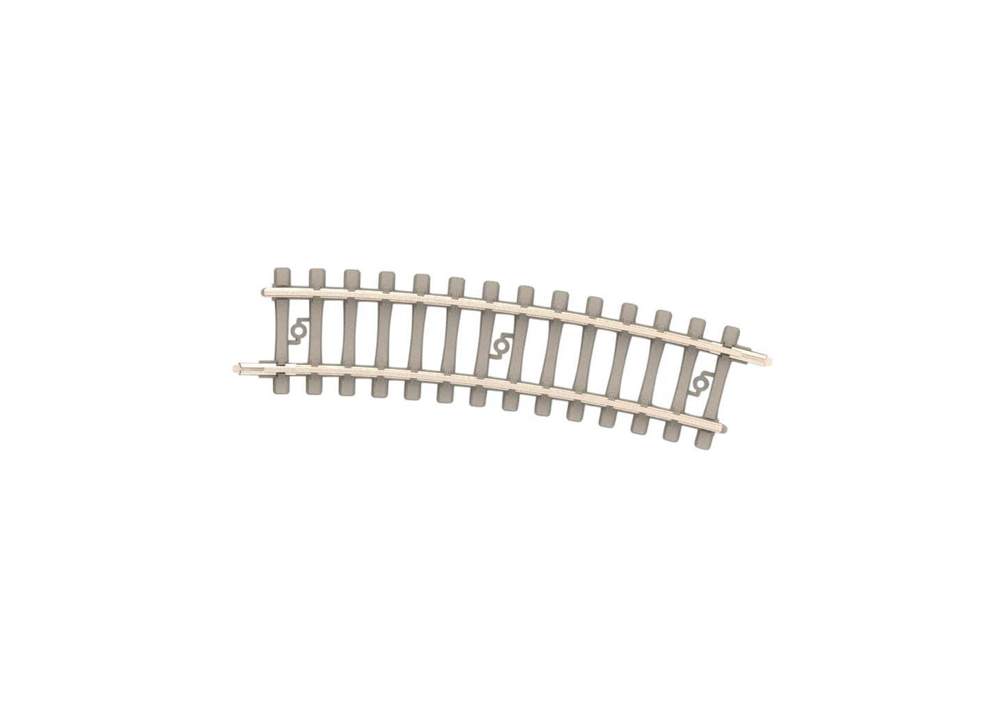 Minitrix Curved Track R2 228.2mm 15 Degree Concrete Sleeper M14524 N Gauge