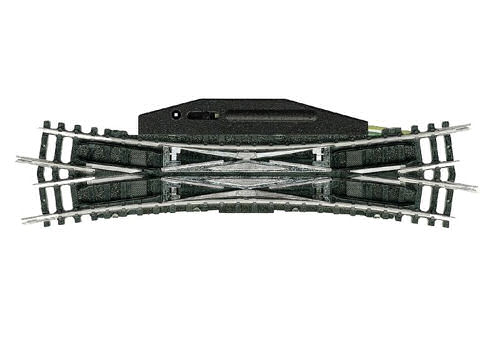 Minitrix Electric Double Slip Radius 4 15 Degree N Gauge 14960
