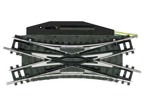 Minitrix Electric Double Slip Radius 1 30 Degree N Gauge 14968