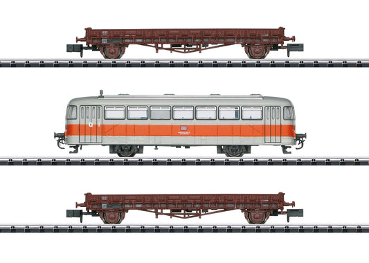 Trix 15091  DB Dusseldorf S-Bahn Track Inspection Rolling Stock Set IV N Gauge