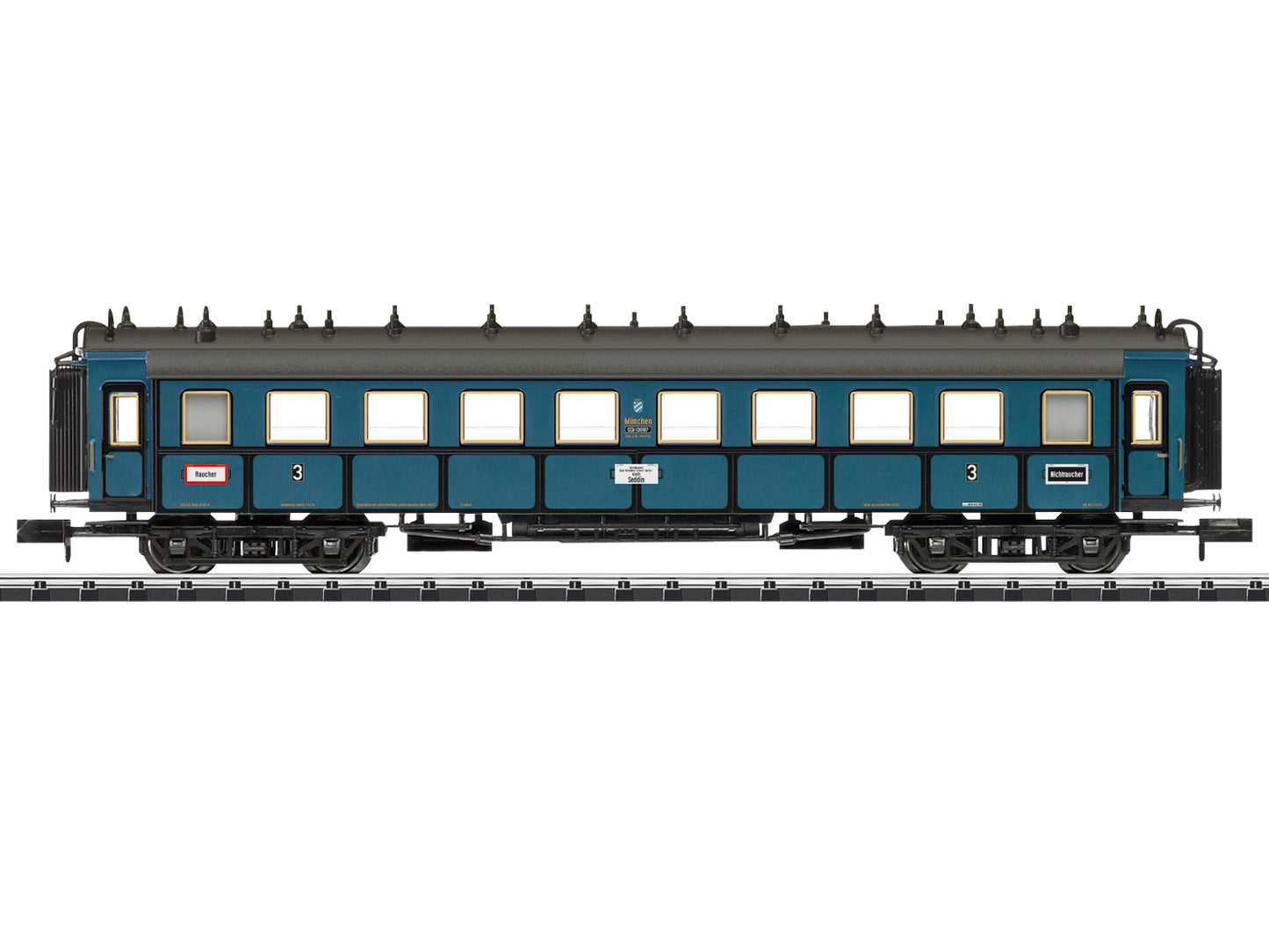 Minitrix 15325 DRG CCu 3rd Class Express Coach II N Gauge