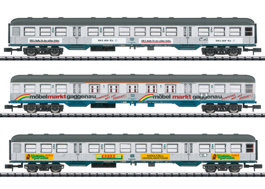 Trix 18213 DB Silberlinge Advertising Coach Set (3) IV N Gauge