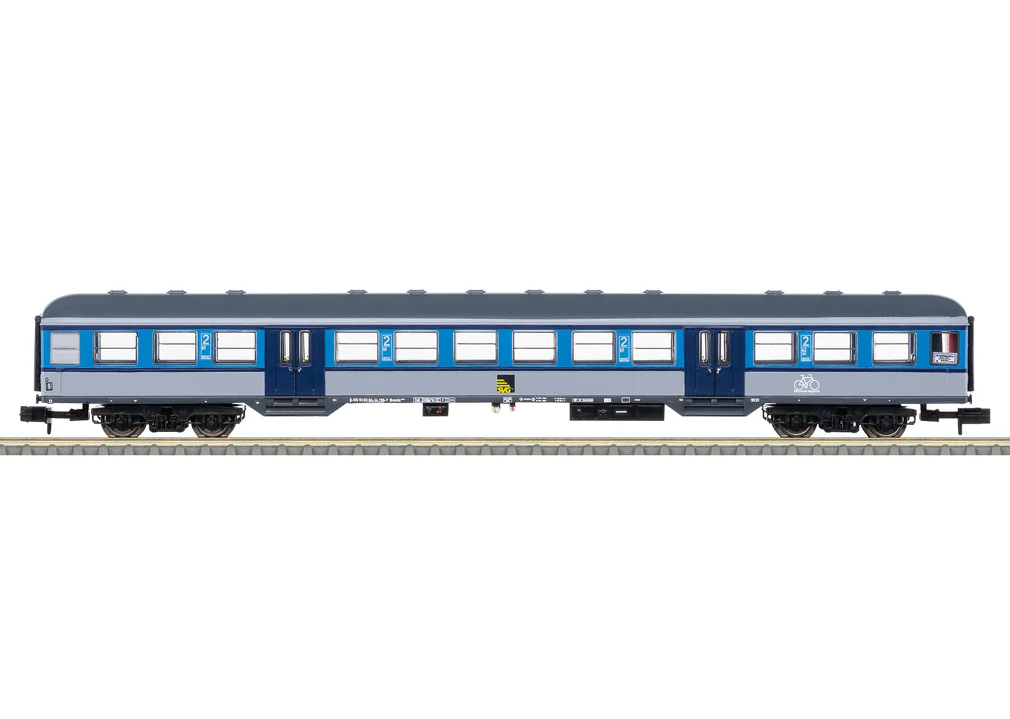 Minitrix SVG Bnrdz451 2nd Class Commuter Coach VI M18553 N Gauge