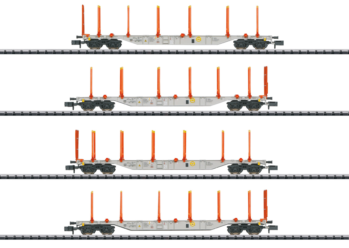 Minitrix Hector Rail Sgns121 Wagon Set (4) VI M18710 N Gauge