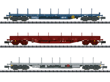 Minitrix CFL Rnss Bogie Stake Wagon Set (2) VI N Gauge M18723