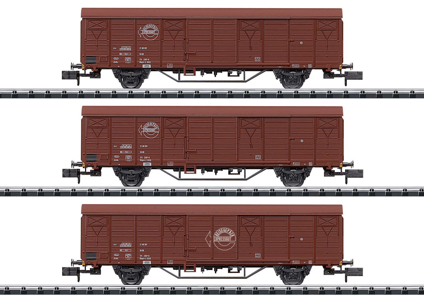 Trix 18902  DR Gbqss-z1742 Van Set (3) IV N Gauge