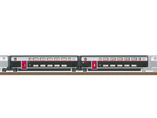 Trix M23187 SNCF INOUI Intermediate Coach Set 1 (2) VI HO Gauge