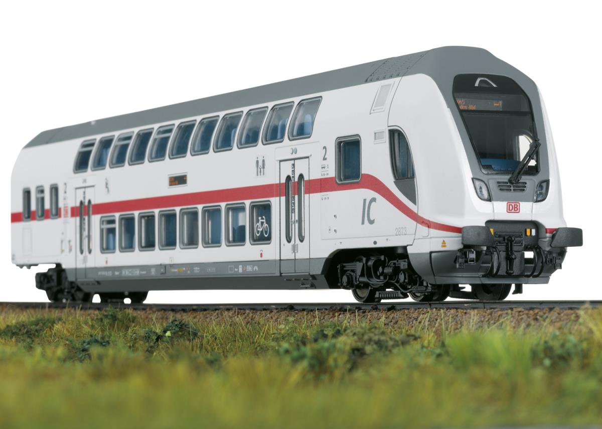 Trix 23255  DBAG IC2 2nd Class Bi-Level Control Coach VI (DCC-Fitted) HO