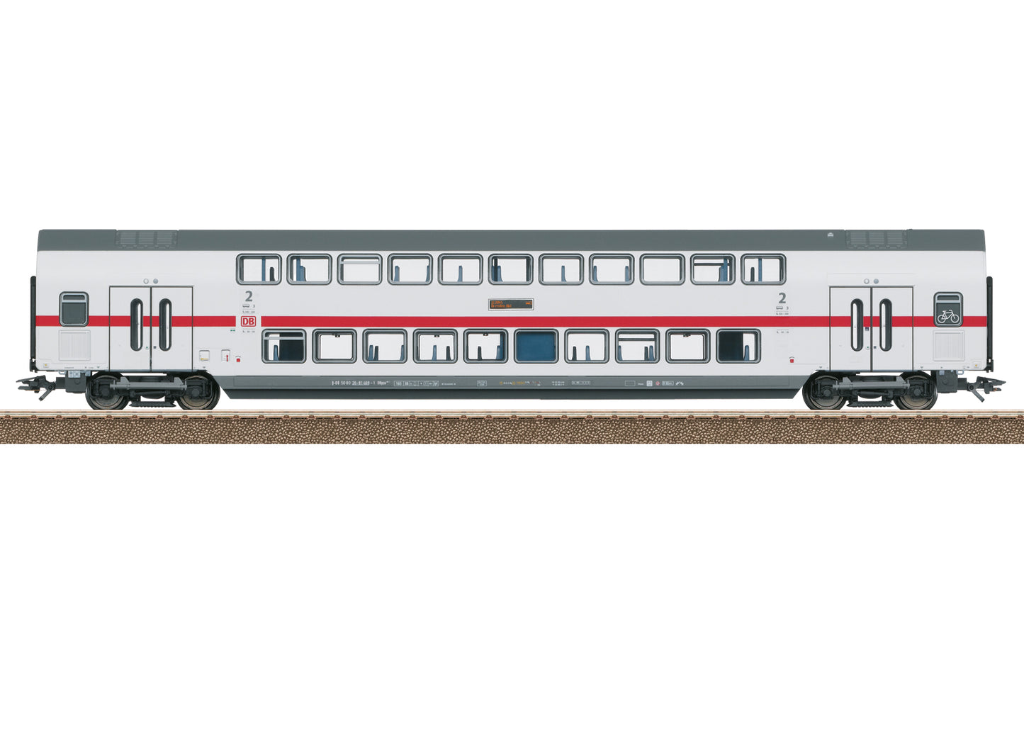 Trix 23256  DBAG IC2 2nd Class Bi-Level Coach VI HO