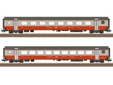 Trix SBB Swiss Express 50th Anniversary Coach Set (2) IV M23691 HO Gauge