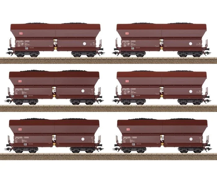 Trix DBAG Falns182 Side Discharge Wagon Set (6) VI M24182 HO Gauge