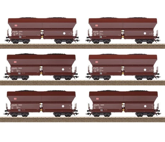 Trix DBAG Falns182 Side Discharge Wagon Set (6) VI M24182 HO Gauge