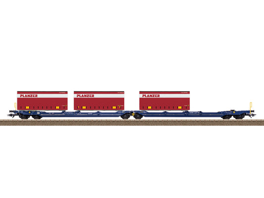 Trix VTG Sdggmrss S269 (T3000e) Dbl Pocket Wagon Set (2) VI M24474 HO Gauge