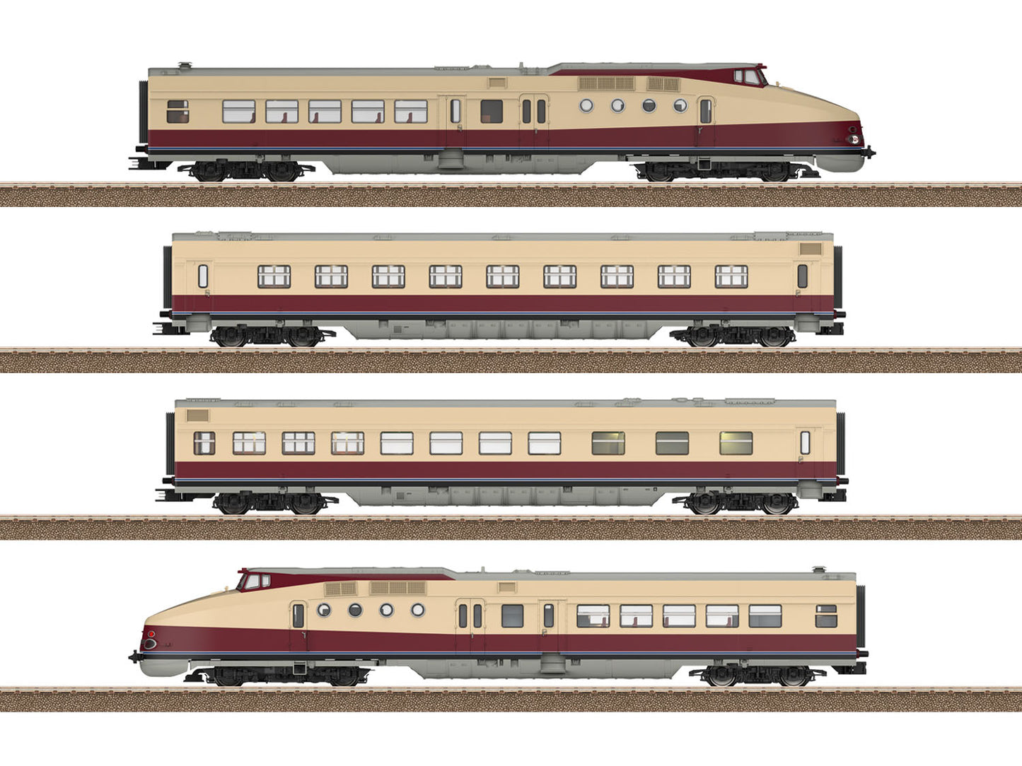 Trix SVT Gorlitz VT18.16 4 Car DMU VI (DCC-Sound) M25175 HO Gauge