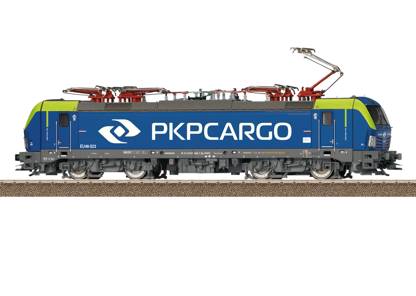 Trix PKP Cargo 370 058 Electric Locomotive VI (DCC-Sound) M25199 HO Gauge