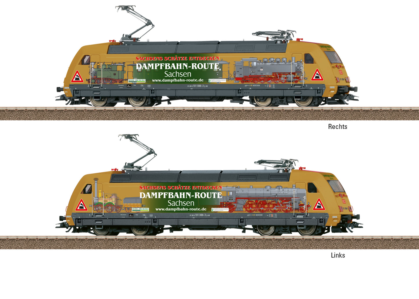 Trix DBAG BR101 088-3 Dampfbahn Electric Loco VI (DCC-Sound) M25377 HO Gauge