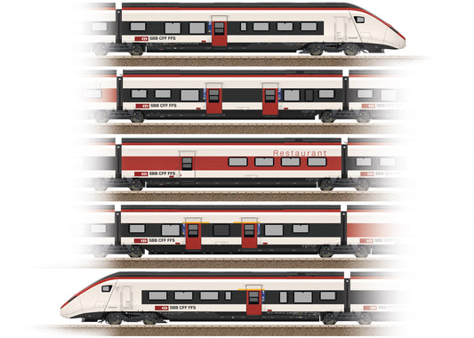 Trix 25810  SBB RABe501 Giruno 5 Car EMU VI (DCC-Sound) HO