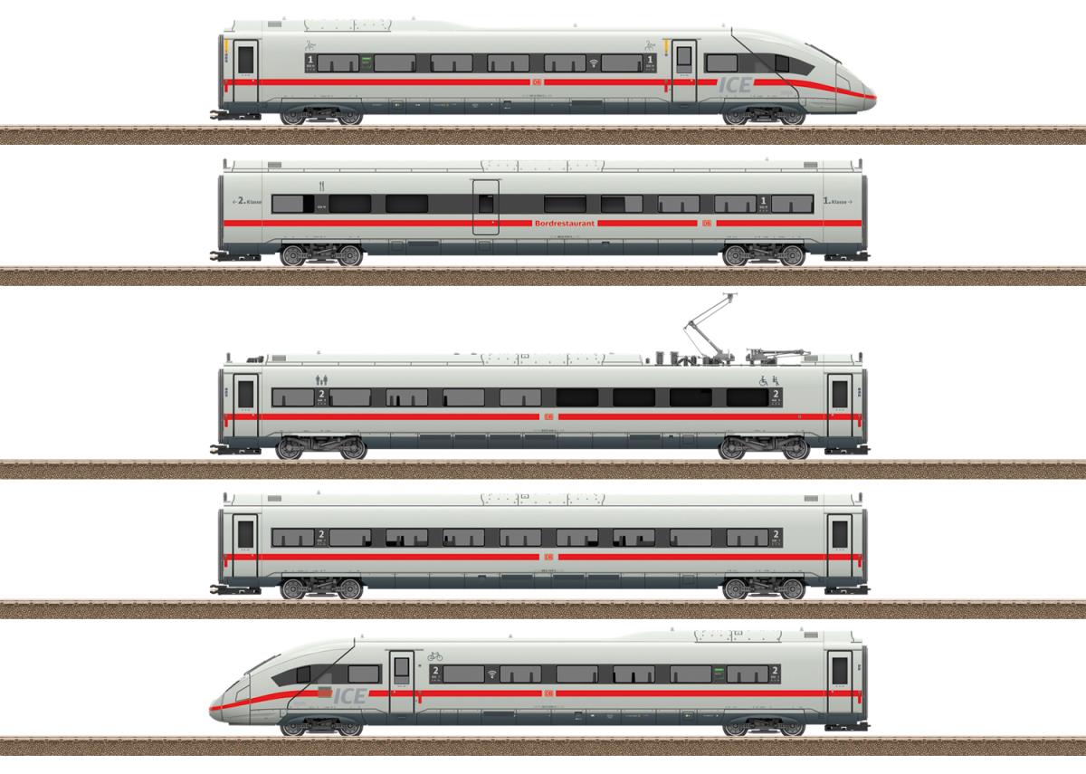 Trix DBAG BR812 ICE4 5 Car EMU VI (DCC-Sound) M25978 HO Gauge