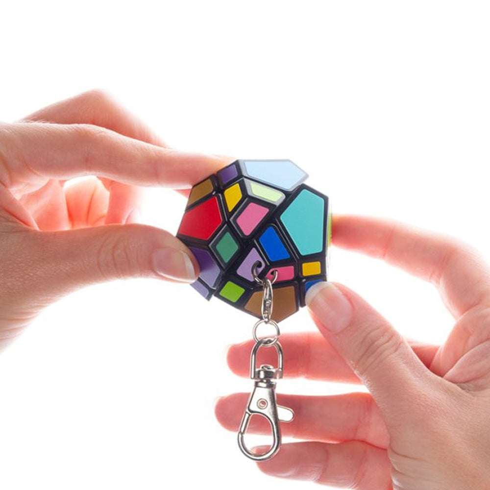 Mini Mefferts Mini Skewb Brain Puzzle Keyring from Recent Toys M5048