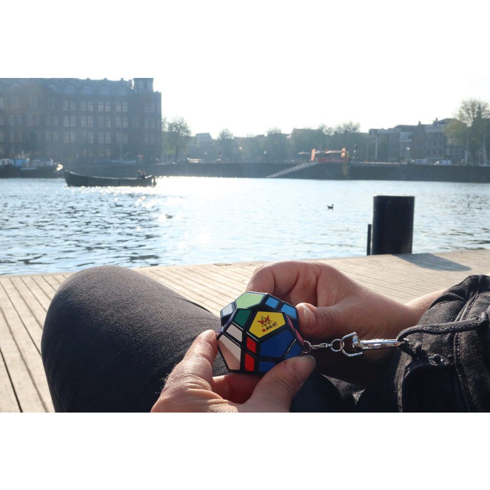 Mini Mefferts Mini Skewb Brain Puzzle Keyring from Recent Toys M5048