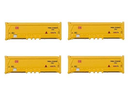 Minitrix M66581 DBAG Waste Container Set (4) VI N Gauge