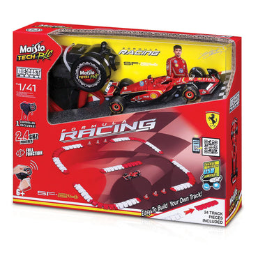 Maisto F1 Ferrari Mini Metal 1:41 Diecast Racing Track Leclerc M82671