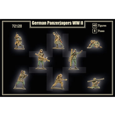 Mars 72128 German Panzerjagers WWII 40 Figures/8 Poses 1:72 Model Kit