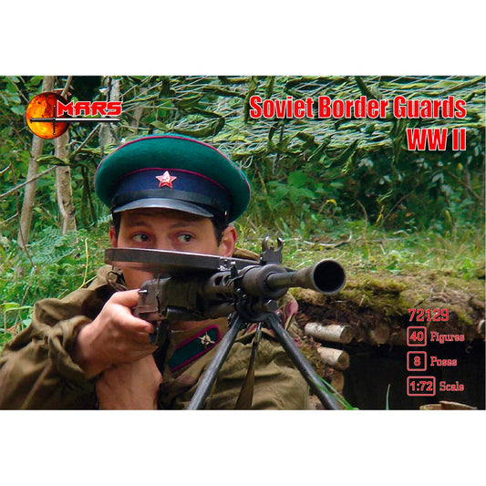 Mars 72129 Soviet Border Guards WWII 40 Figures 8 Poses 1:72 Model Kit