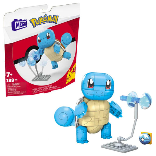 Mega Construx Squirtle Pokemon Building Brick Toy GYH00