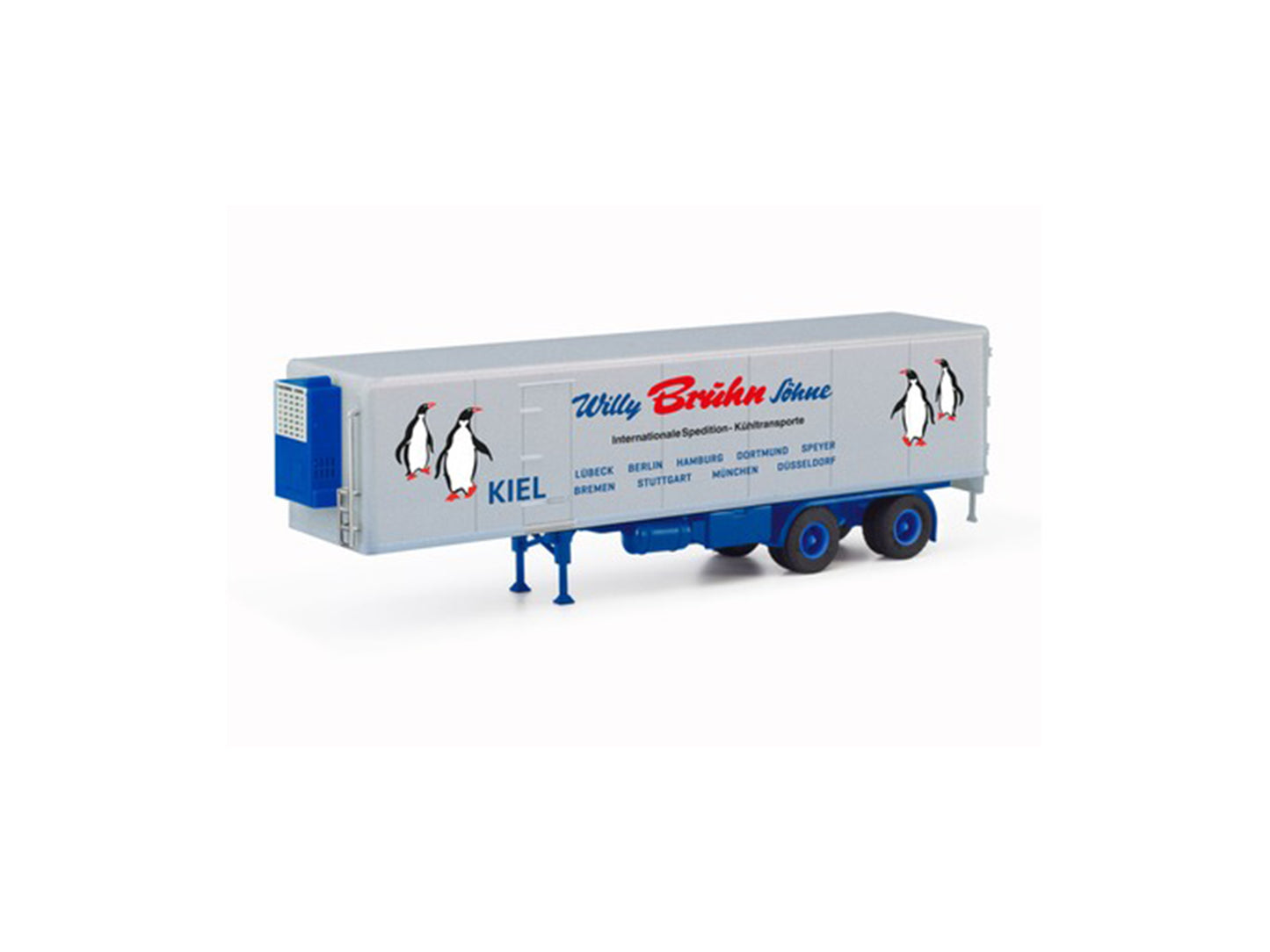 MBS Refrigerated Box Trailer Willy Bruhn Sohne HO Gauge 26475