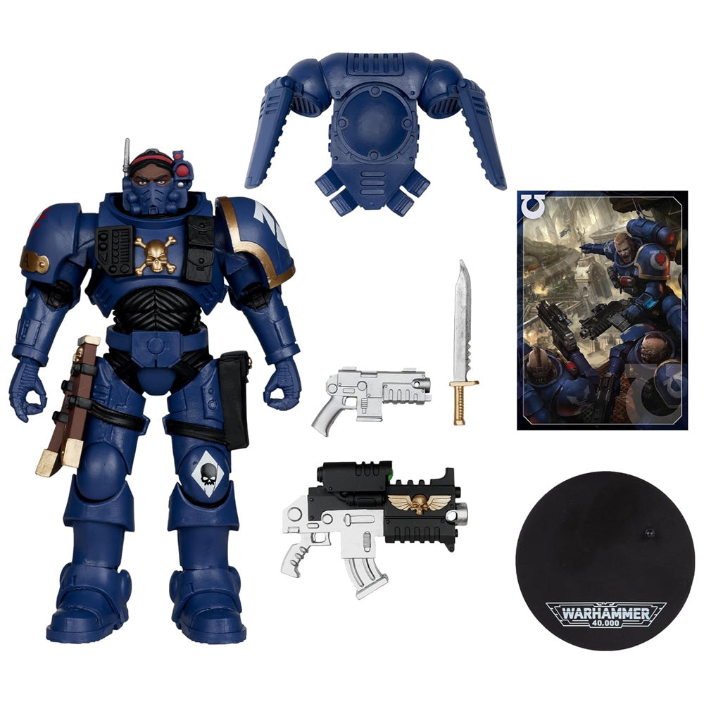 McFarlane Warhammer 40k Ultramarines: Lieutenant in Phobo Armour 7" Figure