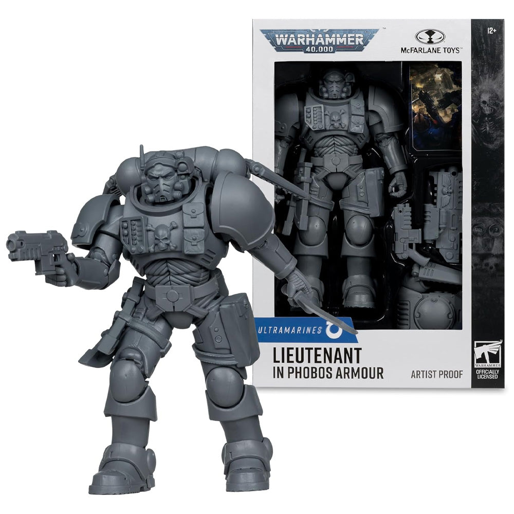 McFarlane Warhammer 40k Ultramarines: Lieutenant in Phobo Armour AP 7" Figure