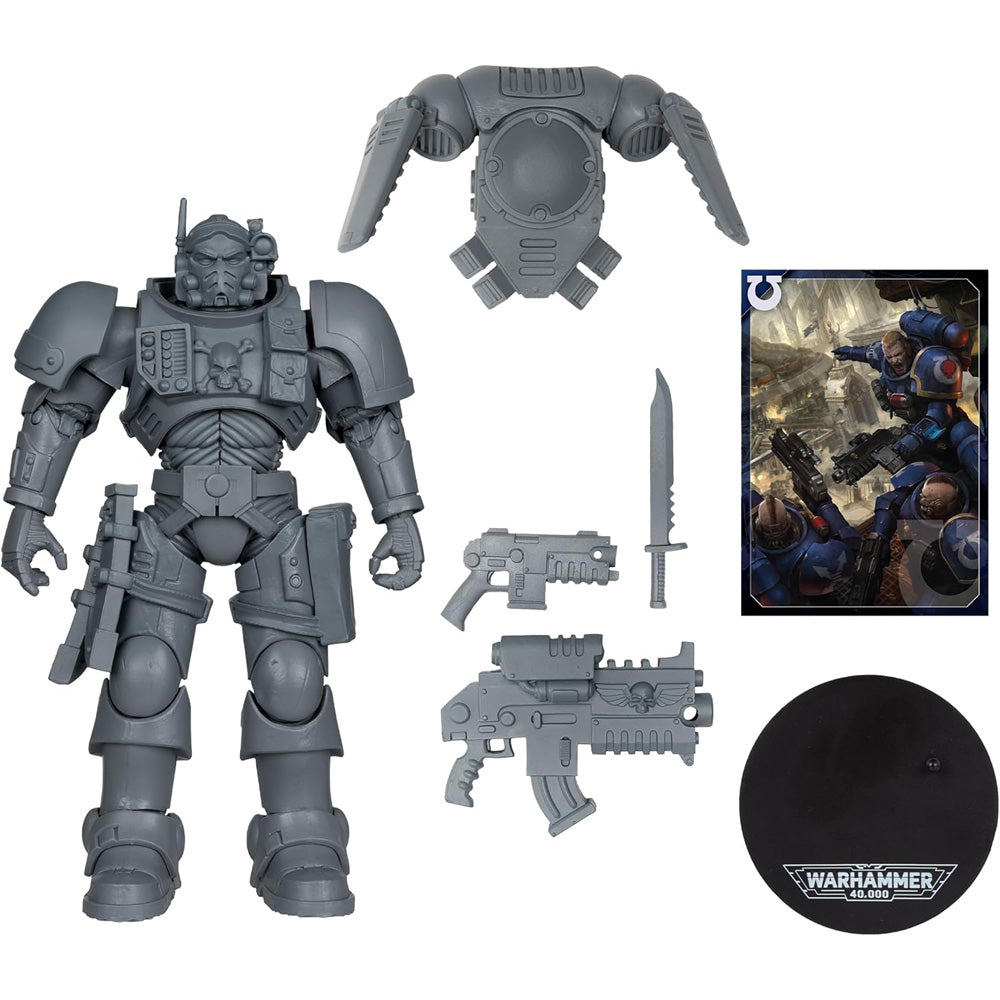 McFarlane Warhammer 40k Ultramarines: Lieutenant in Phobo Armour AP 7" Figure