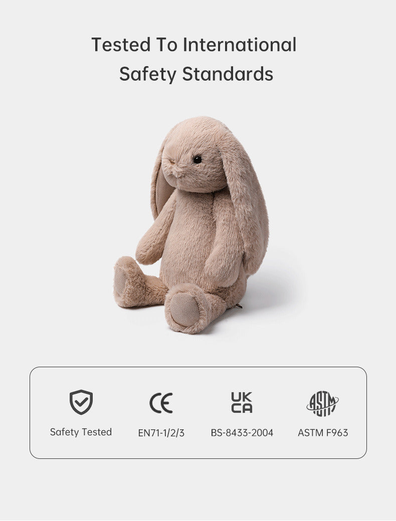 McHugs Silverleaf Grey Smiling Leveret Plush Soft Toy