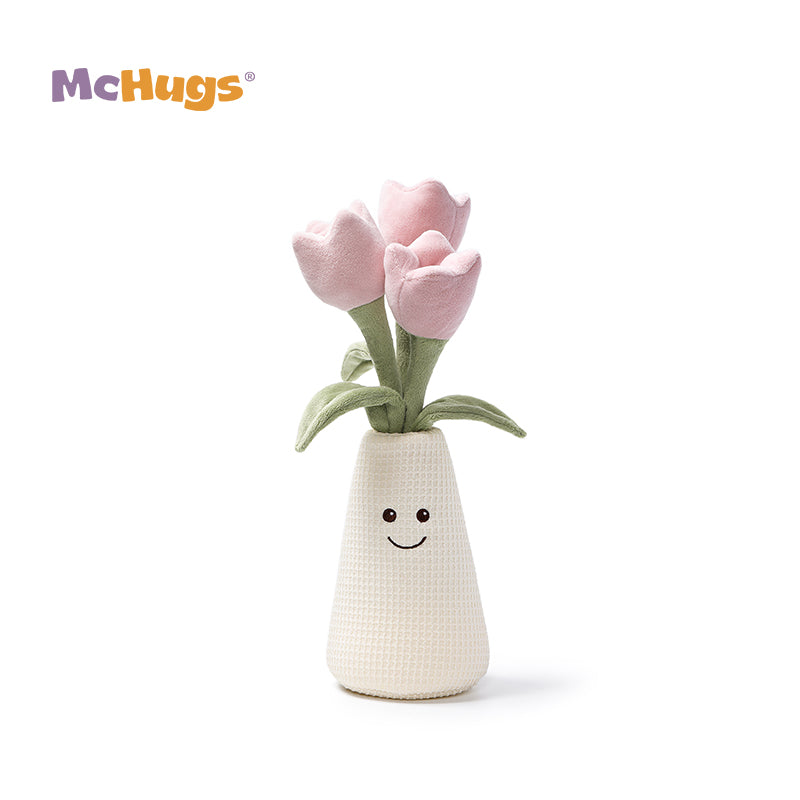 McHugs Elegant Tulip Vase Plush Soft Toy